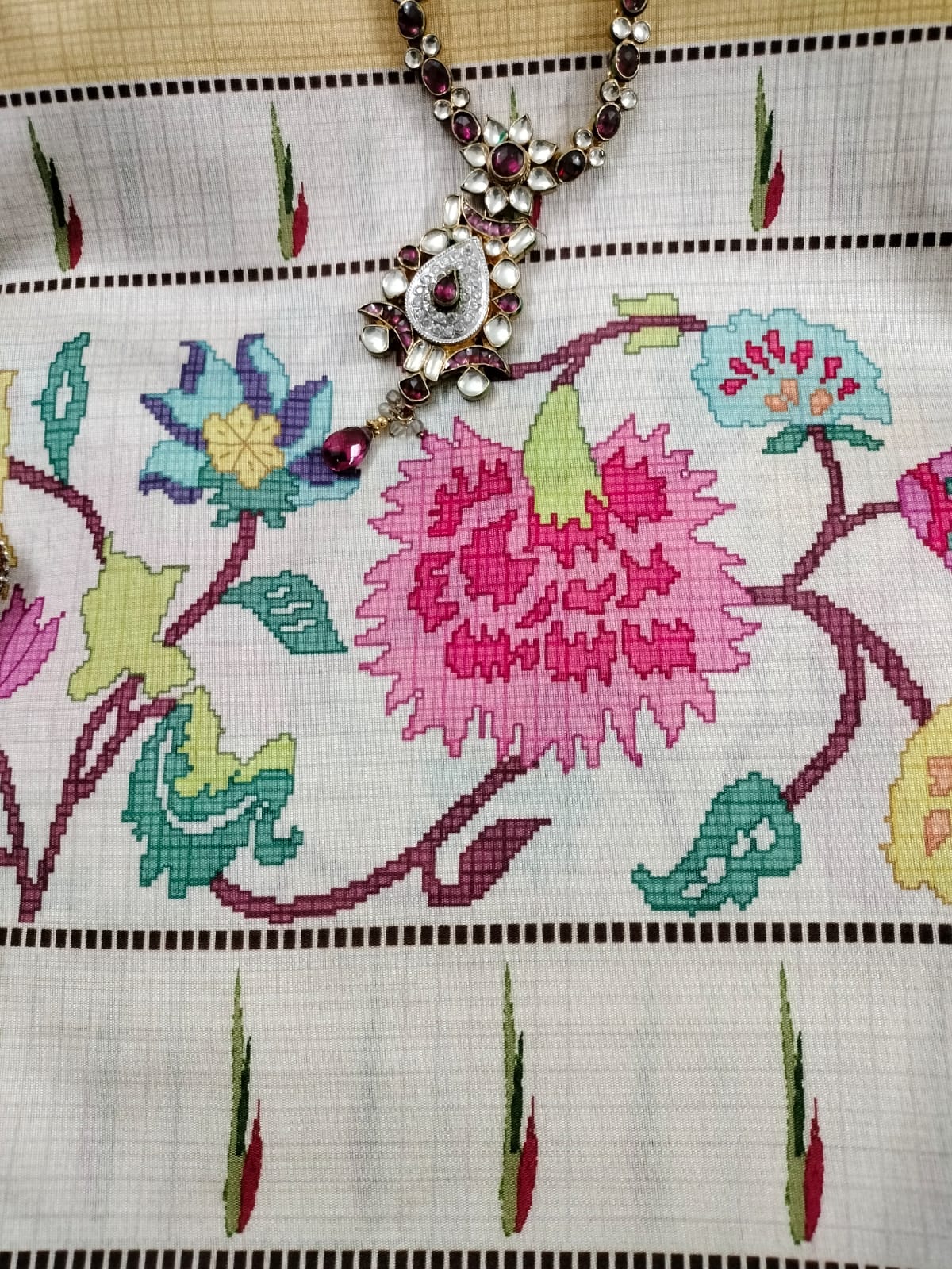 Semi Chanderi Saree