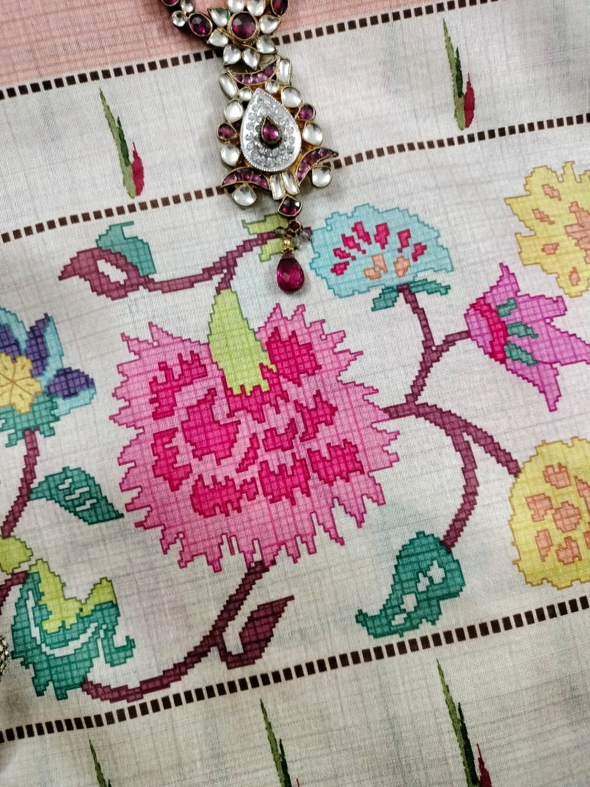 Semi Chanderi Saree