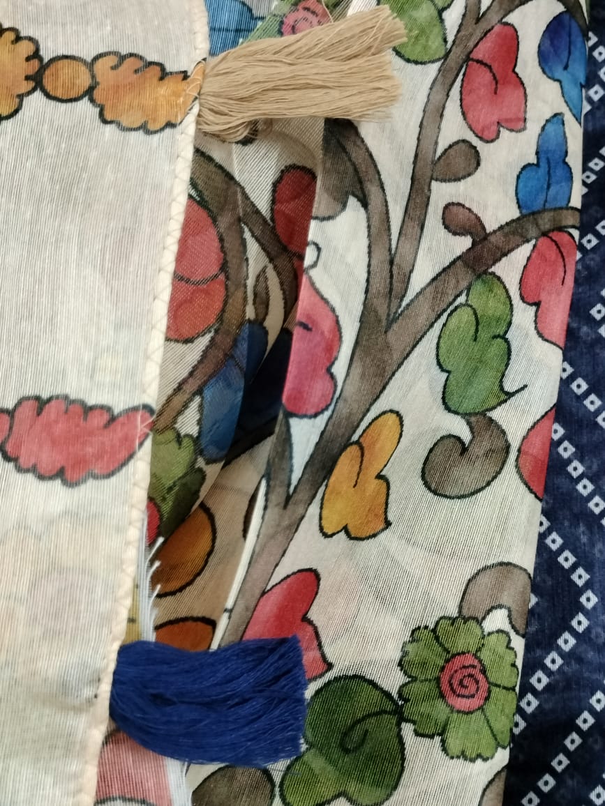 Semi Chanderi silk saree