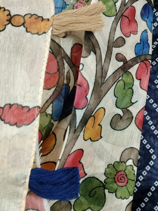 Semi Chanderi silk saree