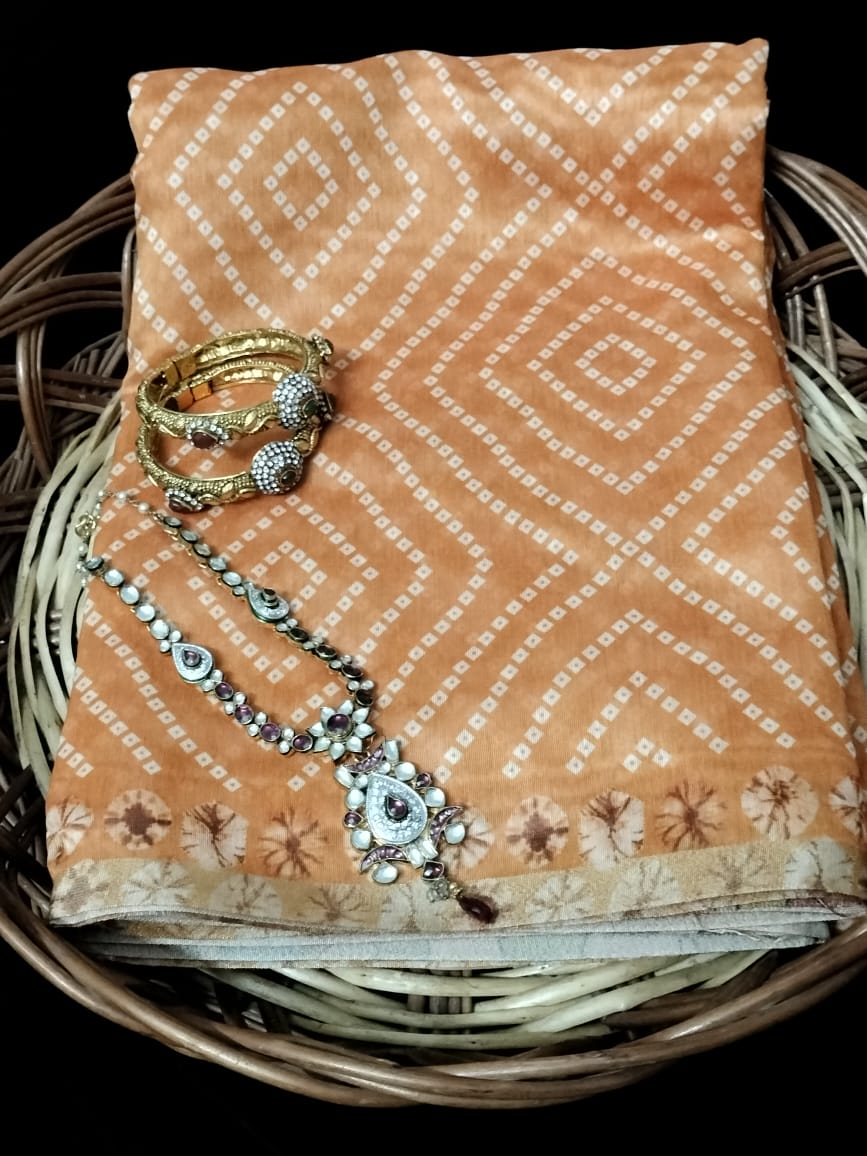 Semi Chanderi Saree
