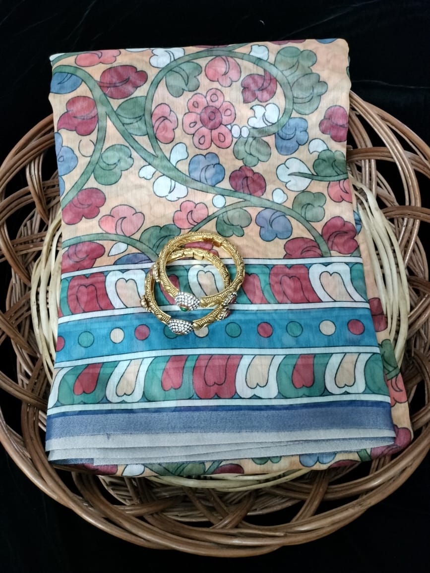 Semi Chanderi Saree