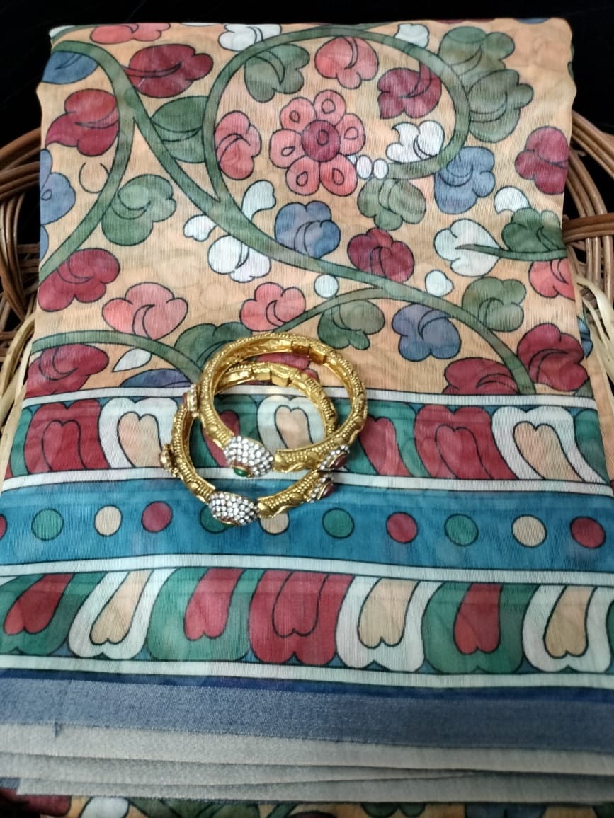Semi Chanderi Saree