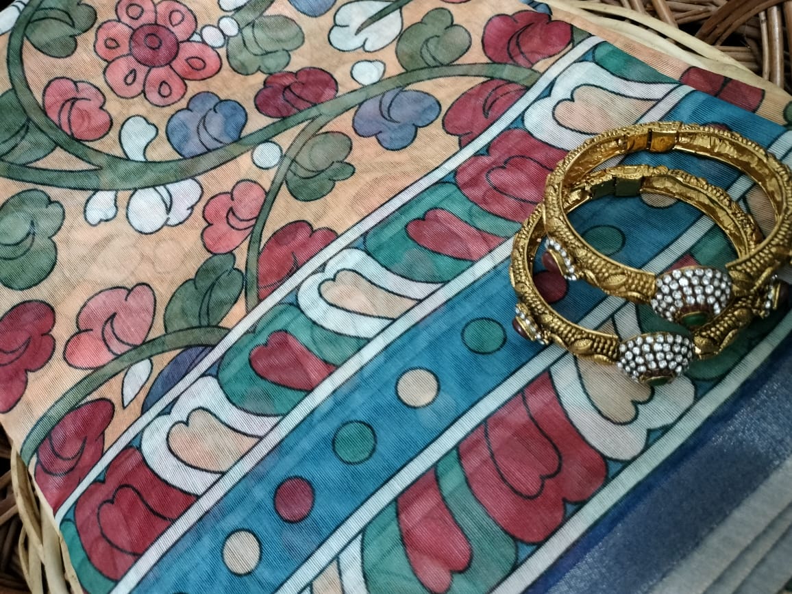Semi Chanderi Saree