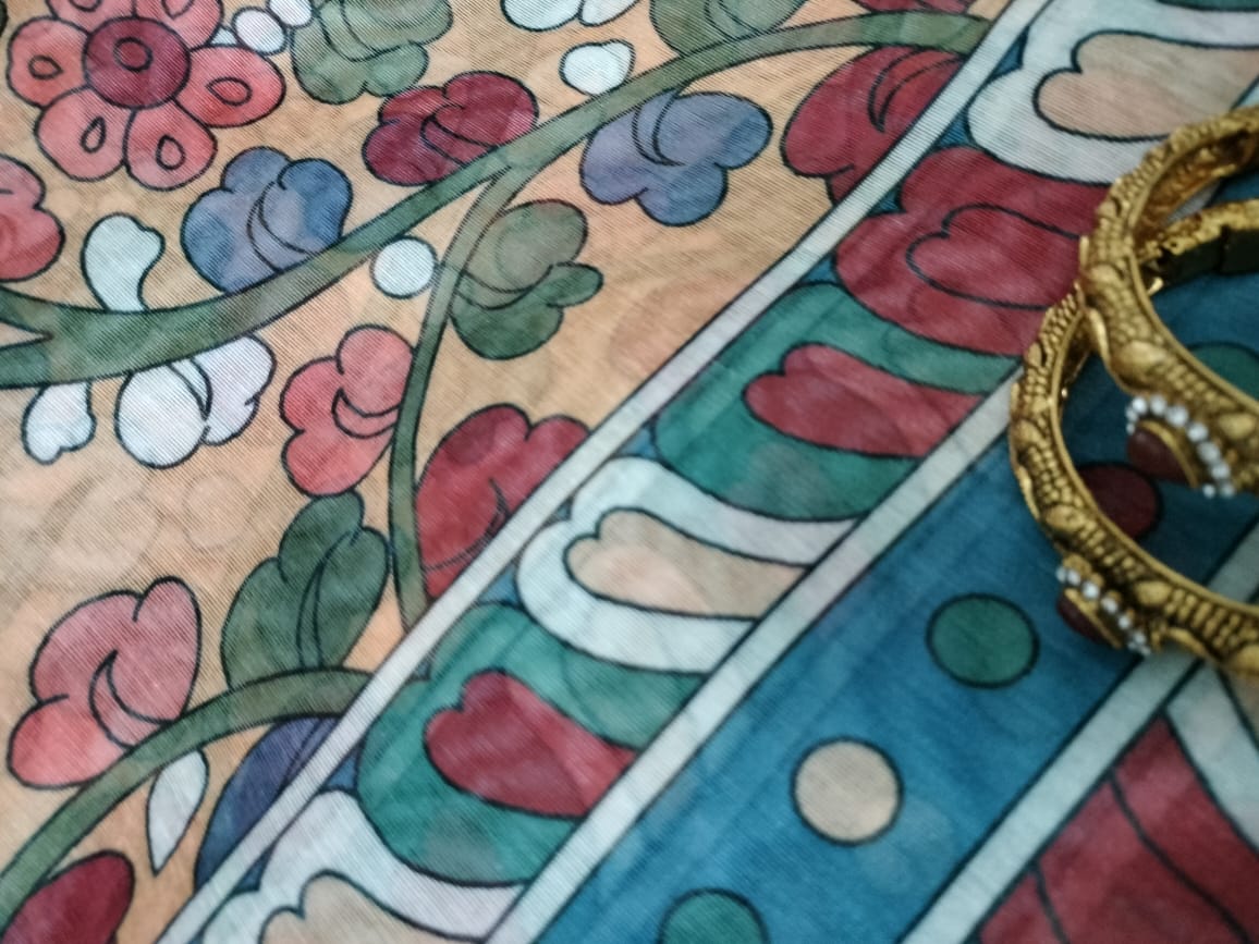 Semi Chanderi Saree
