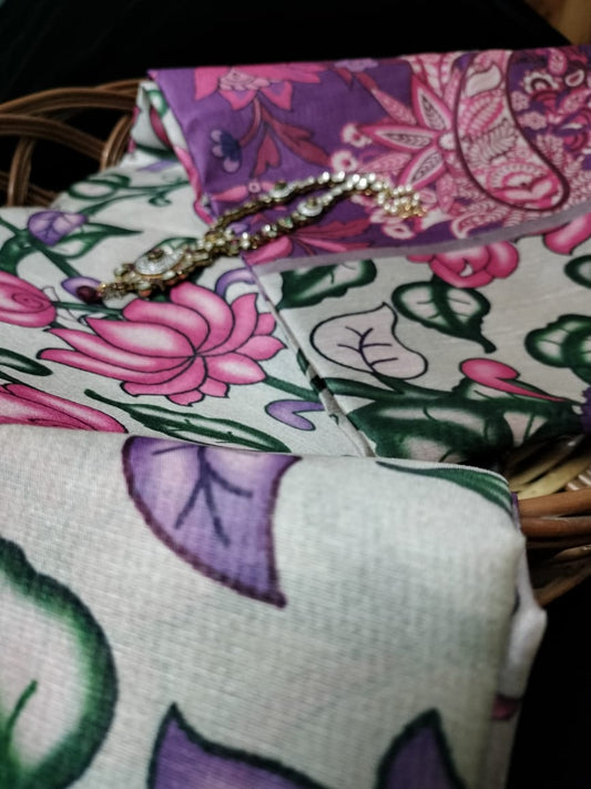 Semi Chanderi silk saree