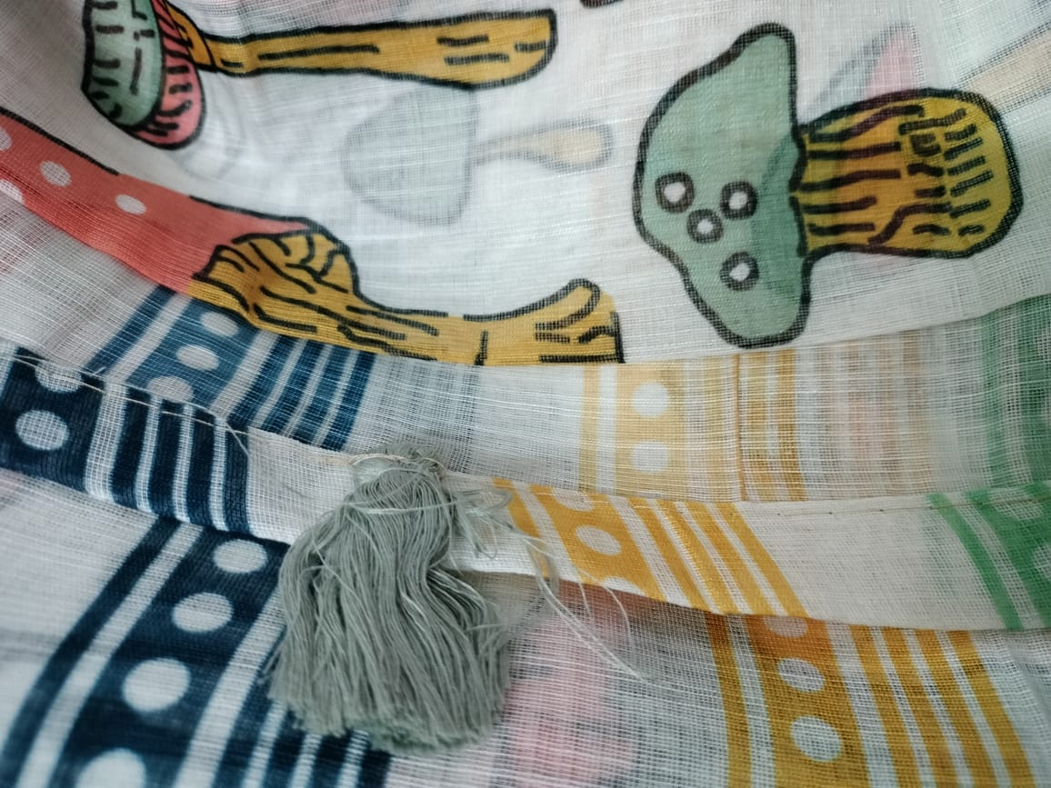 Semi Chanderi silk saree