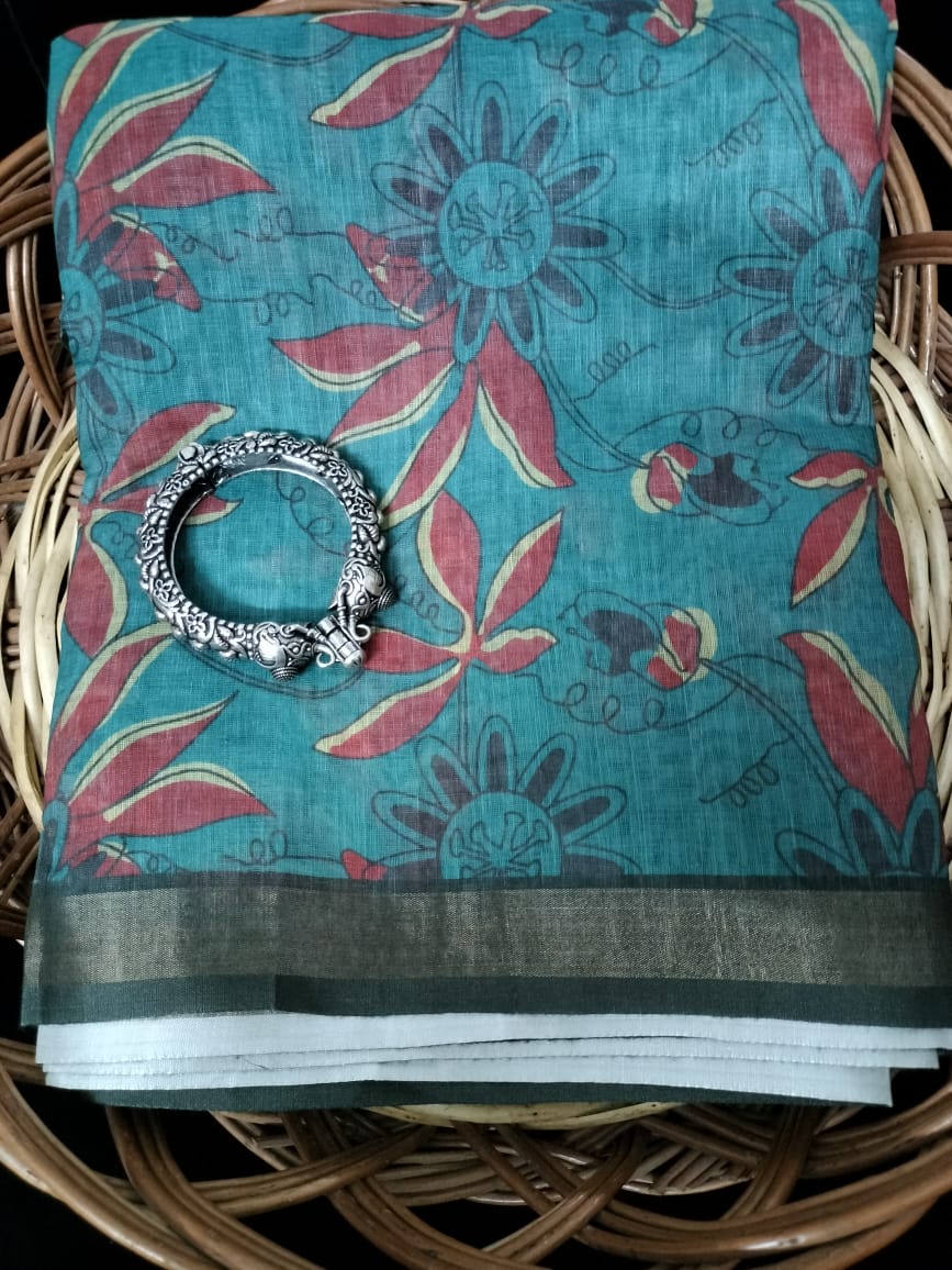 Semi Chanderi Saree