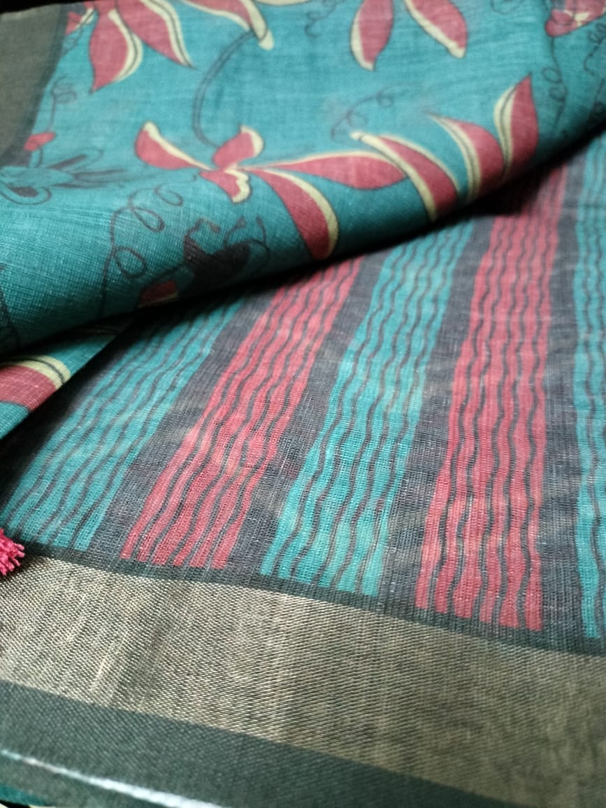 Semi Chanderi Saree