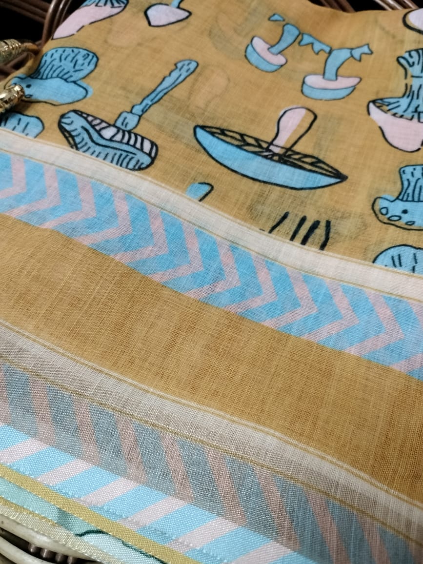 Semi Chanderi Saree