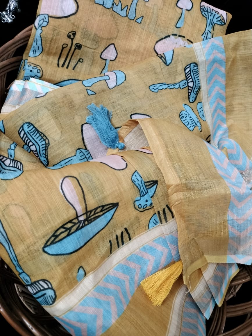 Semi Chanderi Saree