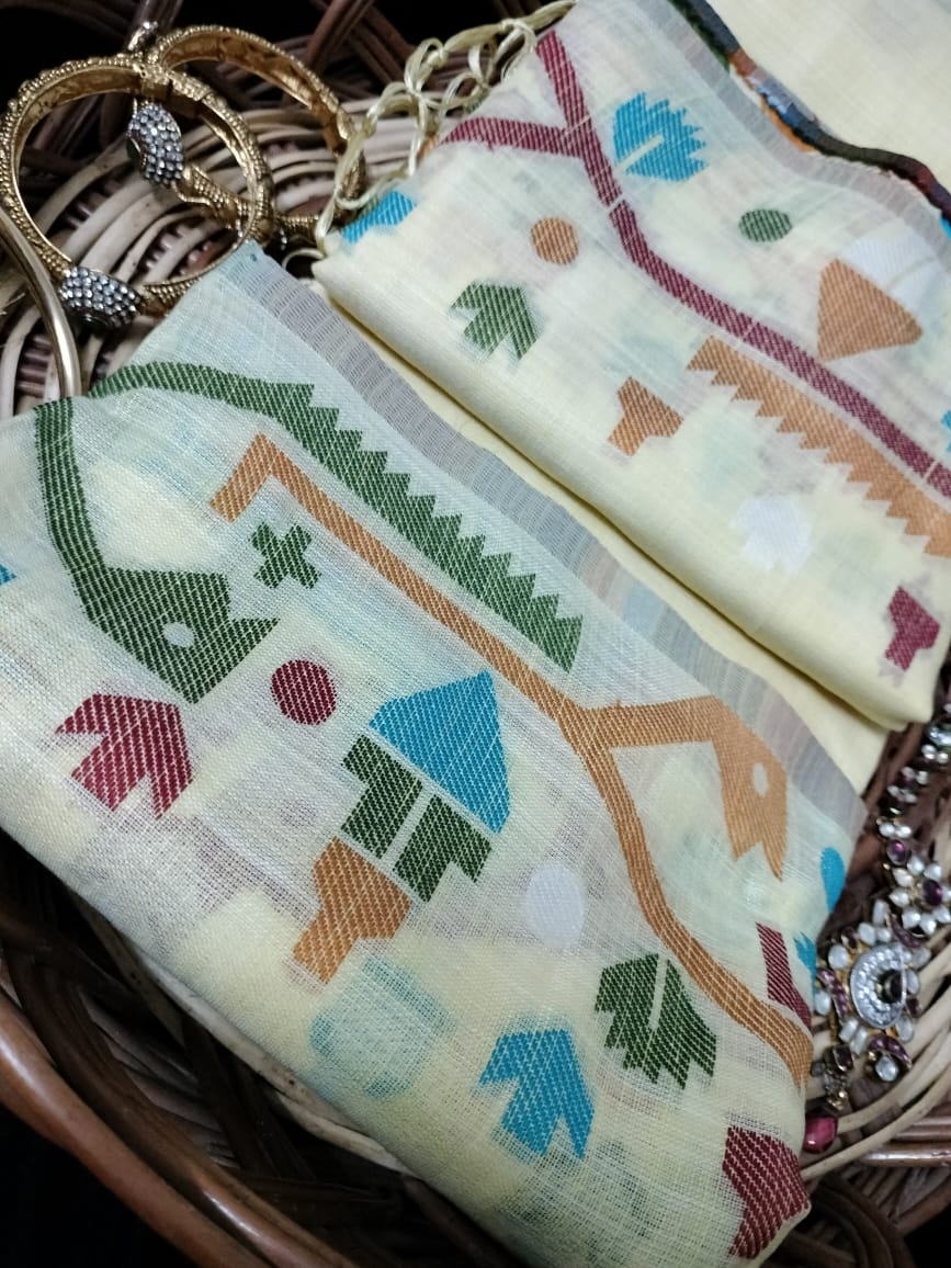 Semi Chanderi Saree