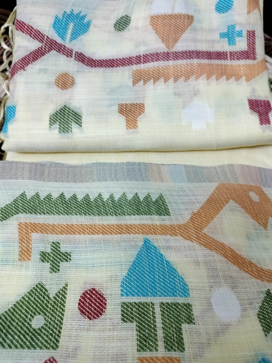 Semi Chanderi Saree