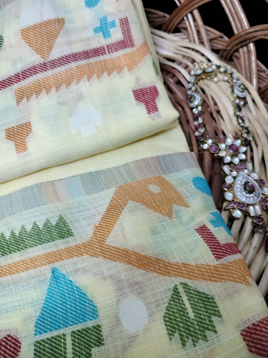 Semi Chanderi Saree