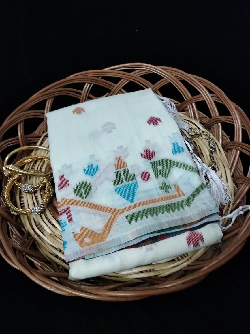 Semi Chanderi Saree