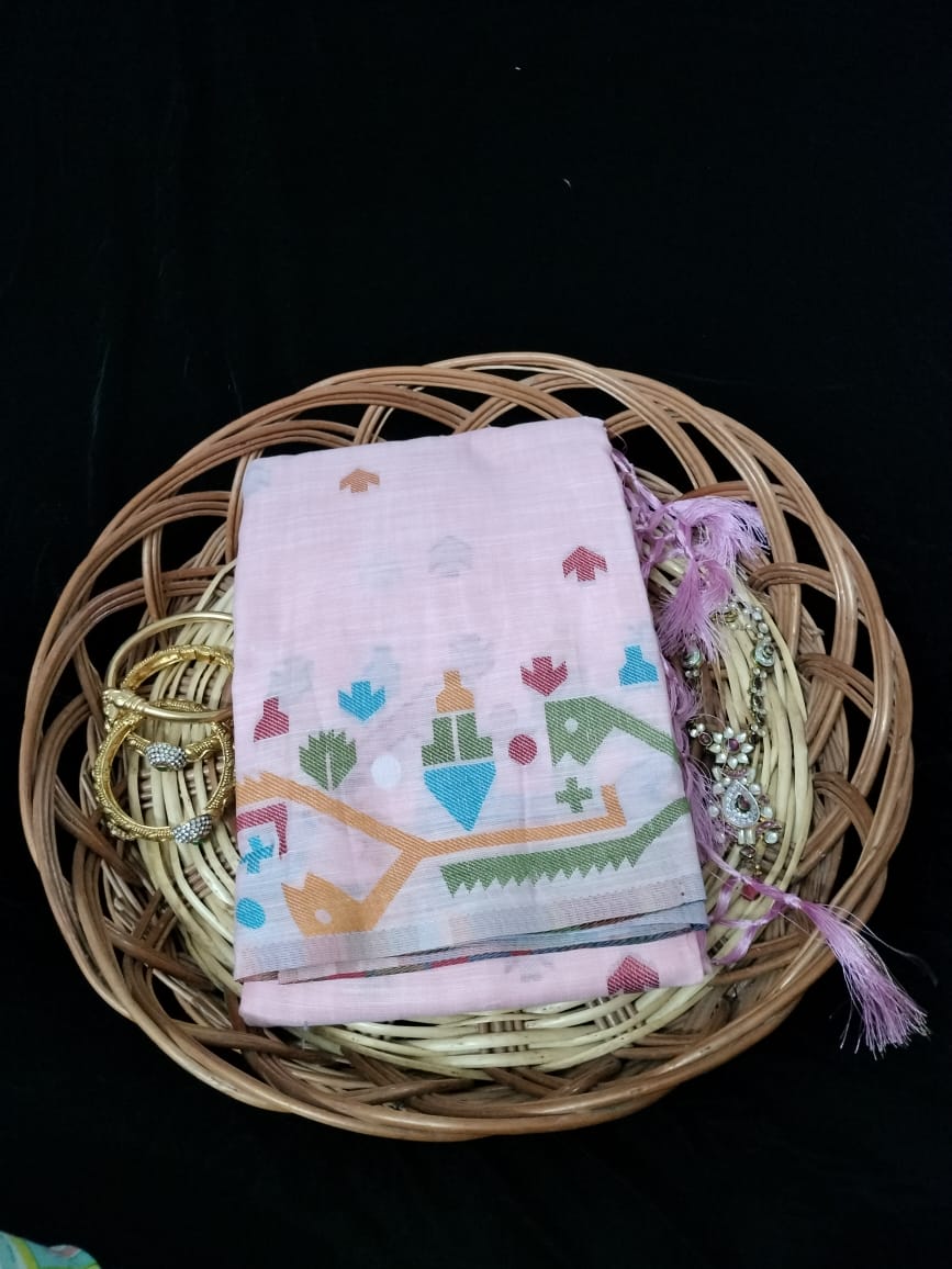 Semi Chanderi Saree