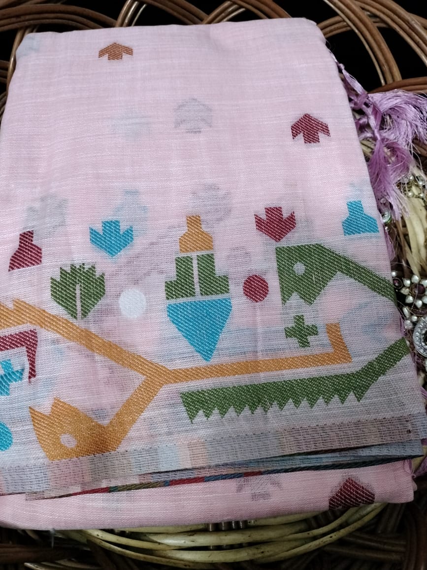 Semi Chanderi Saree