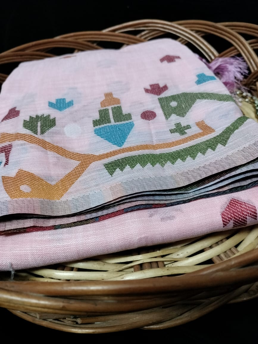 Semi Chanderi Saree
