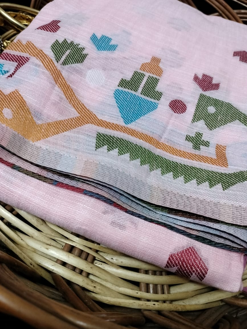 Semi Chanderi Saree