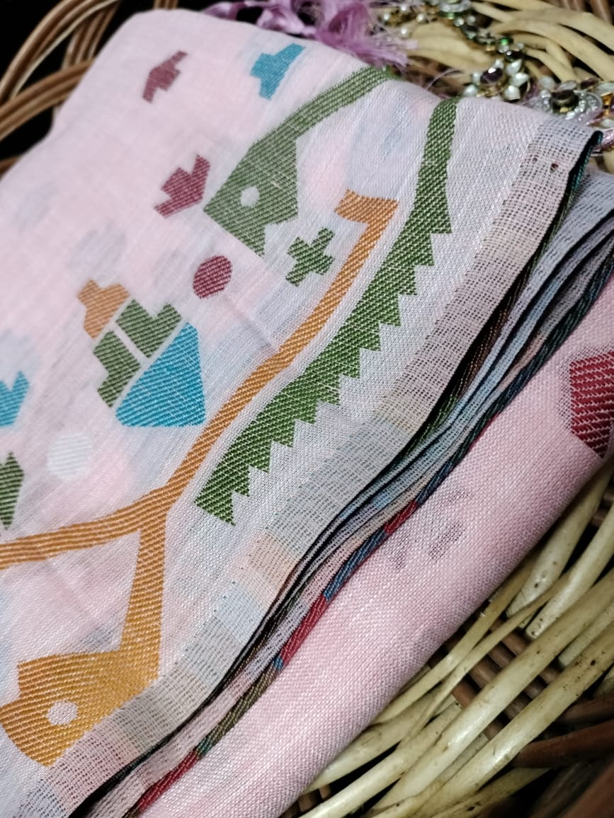 Semi Chanderi Saree
