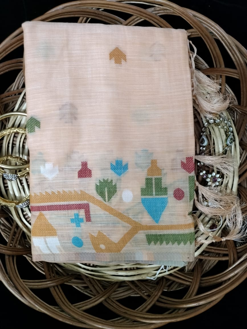Semi Chanderi Saree