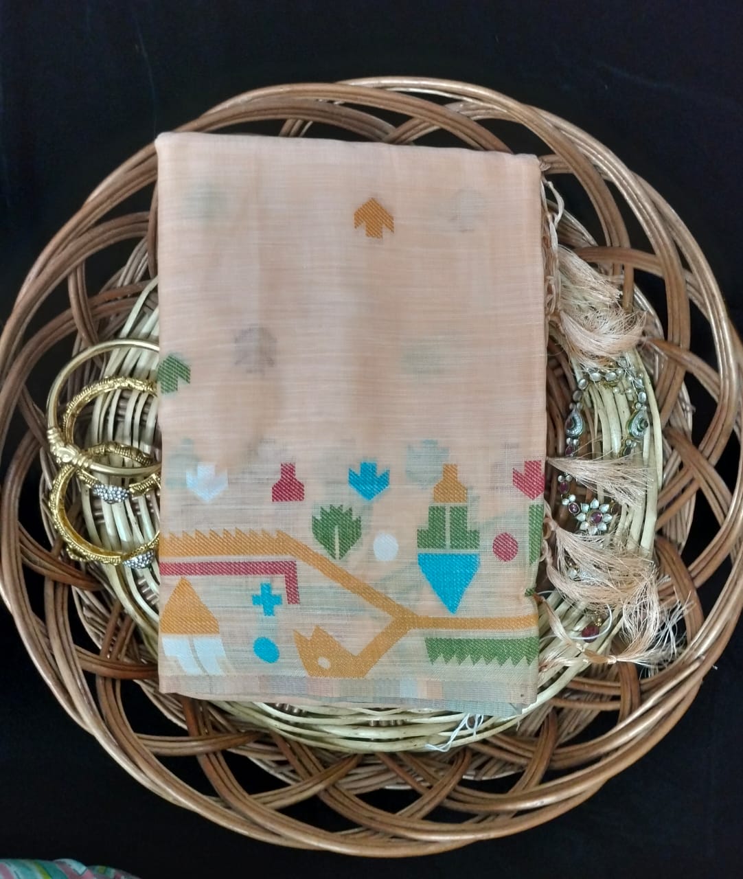 Semi Chanderi Saree
