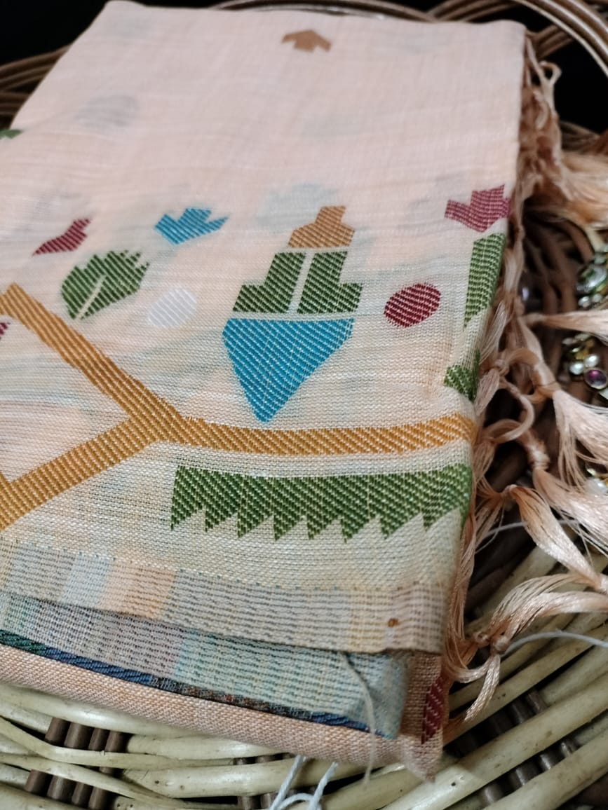 Semi Chanderi Saree