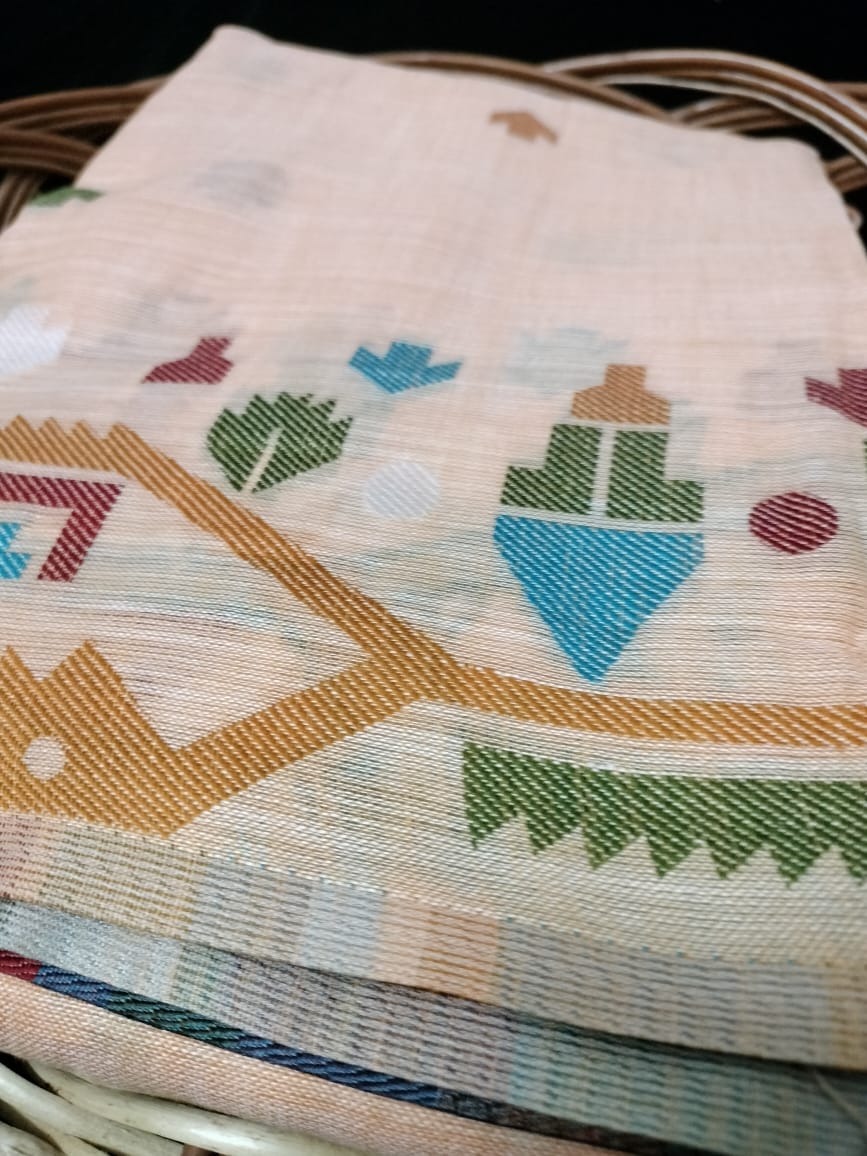 Semi Chanderi Saree
