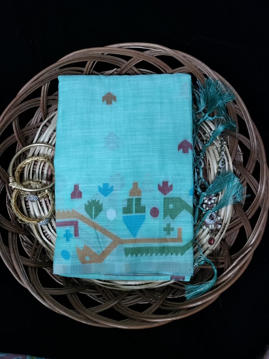 Semi Chanderi Saree