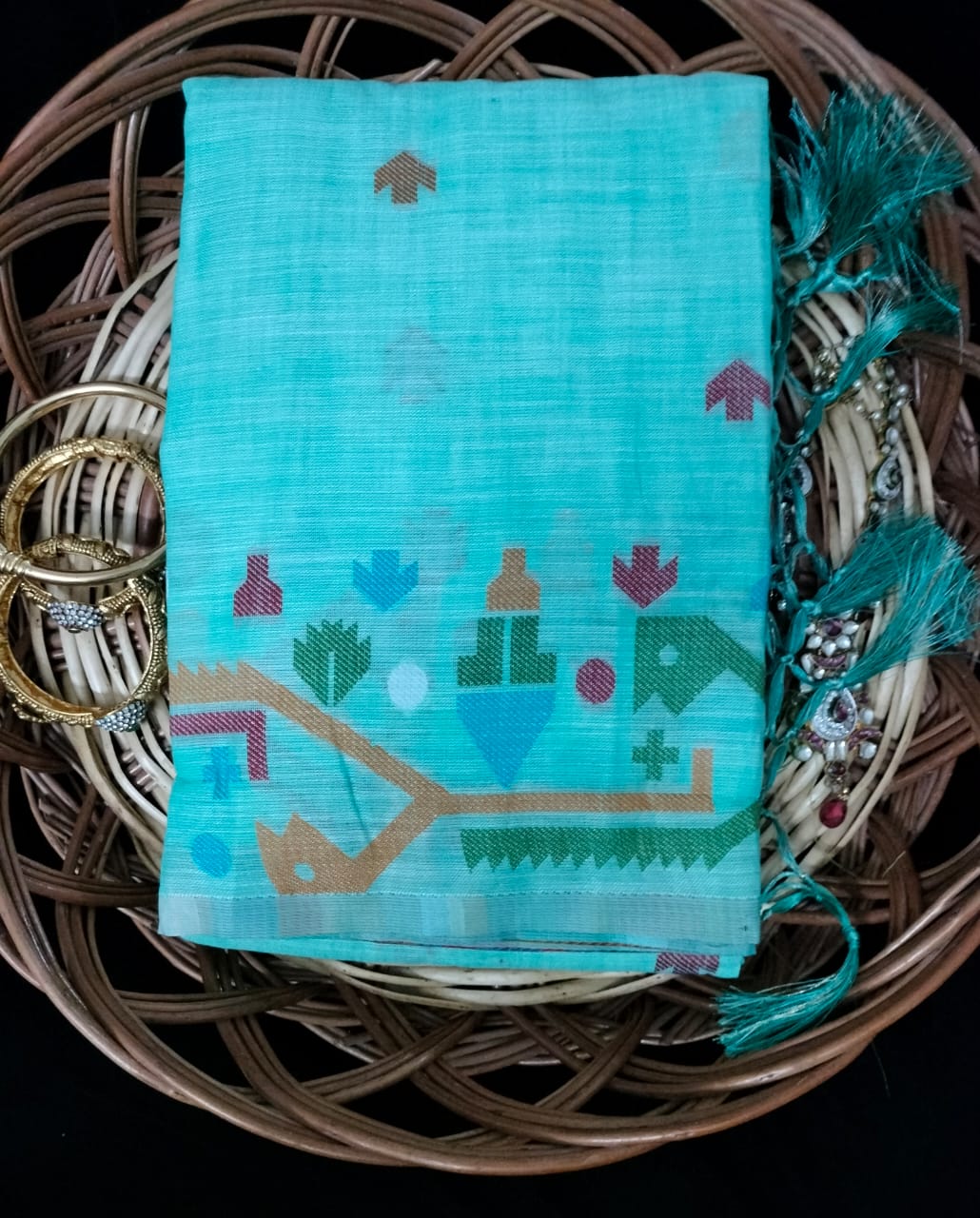 Semi Chanderi Saree