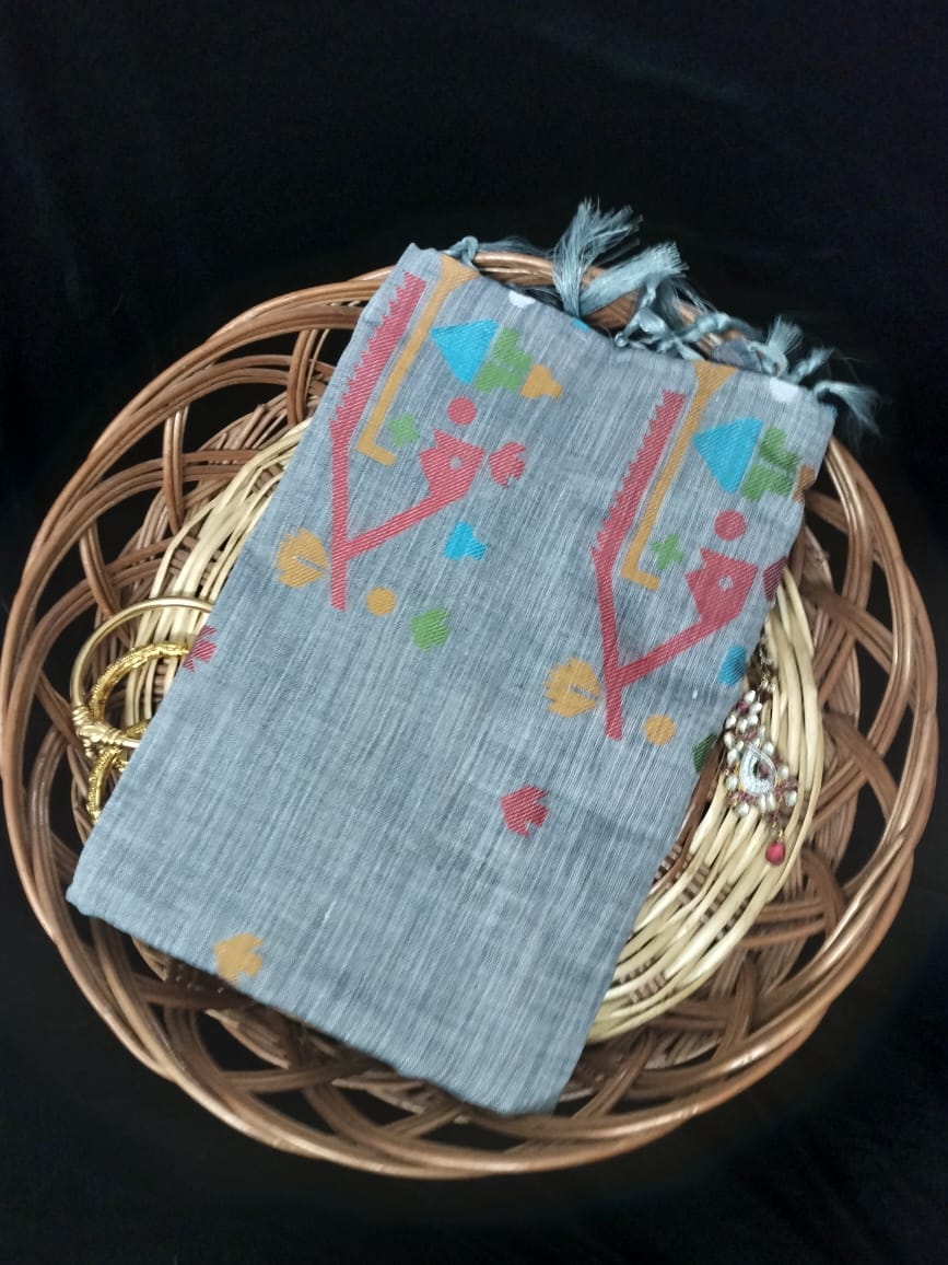 Semi Chanderi Saree