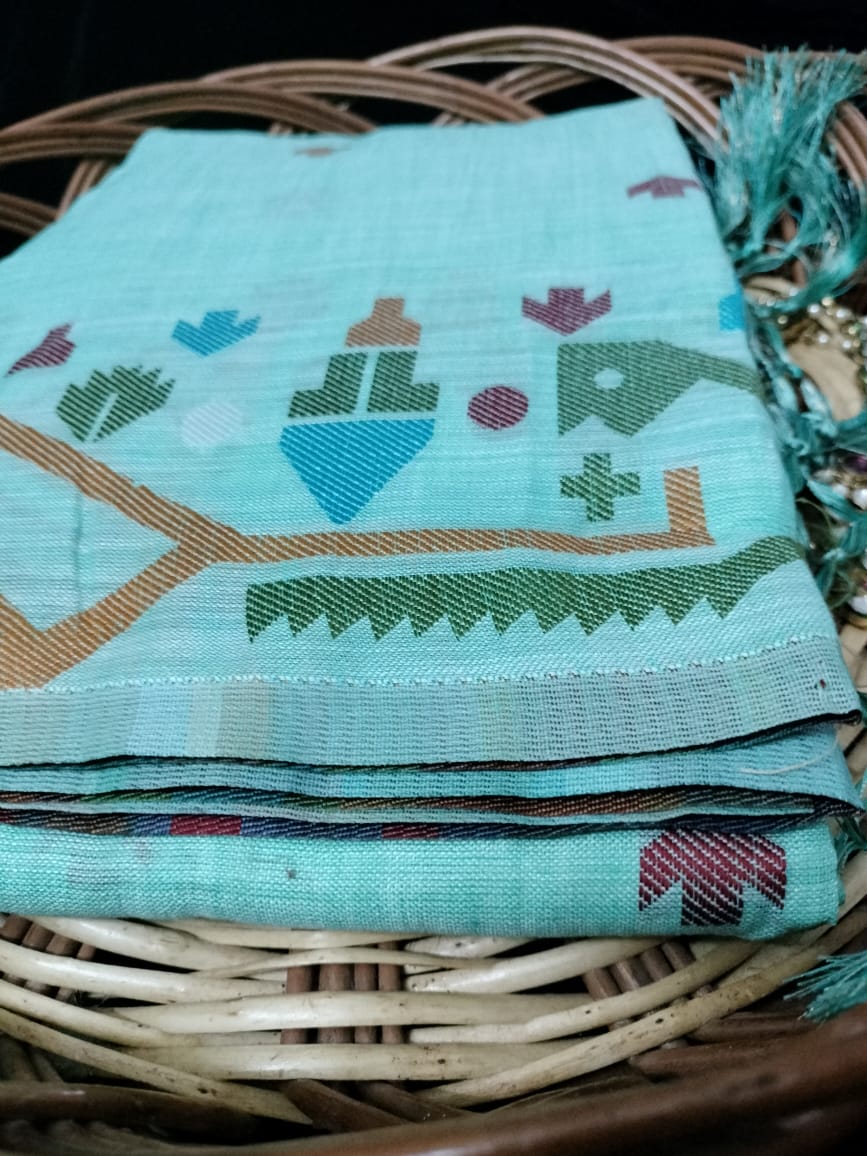 Semi Chanderi Saree