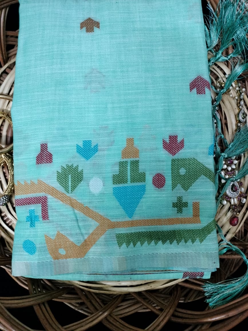 Semi Chanderi Saree