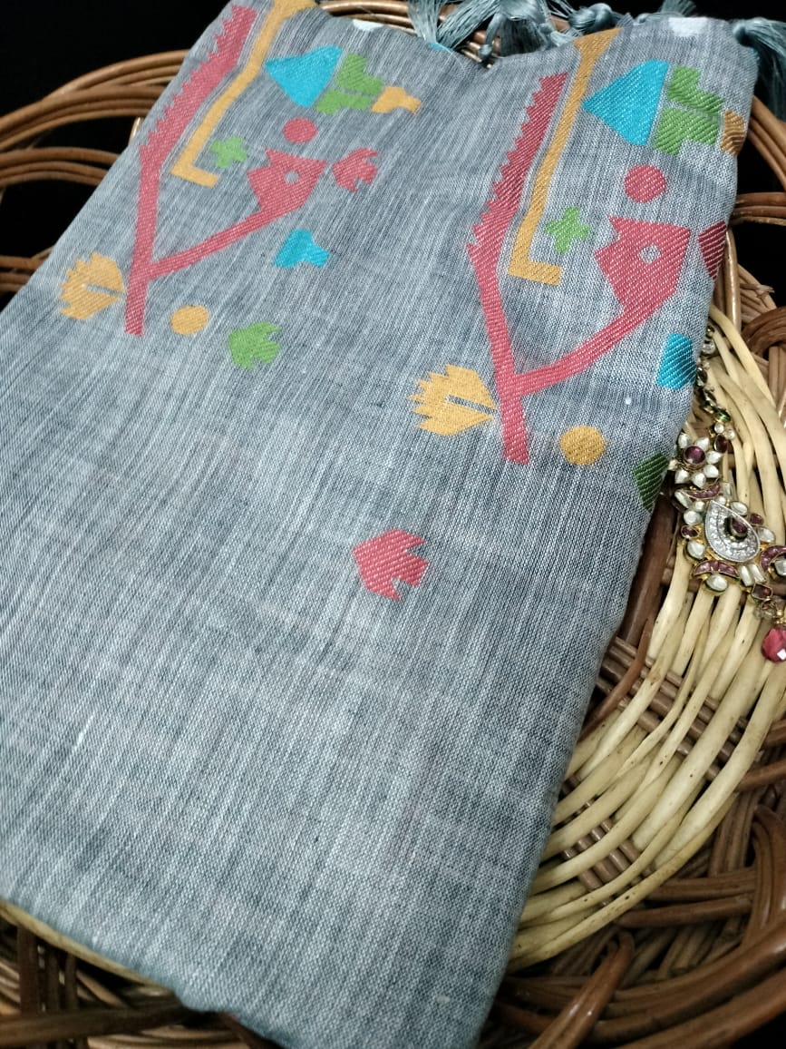 Semi Chanderi Saree