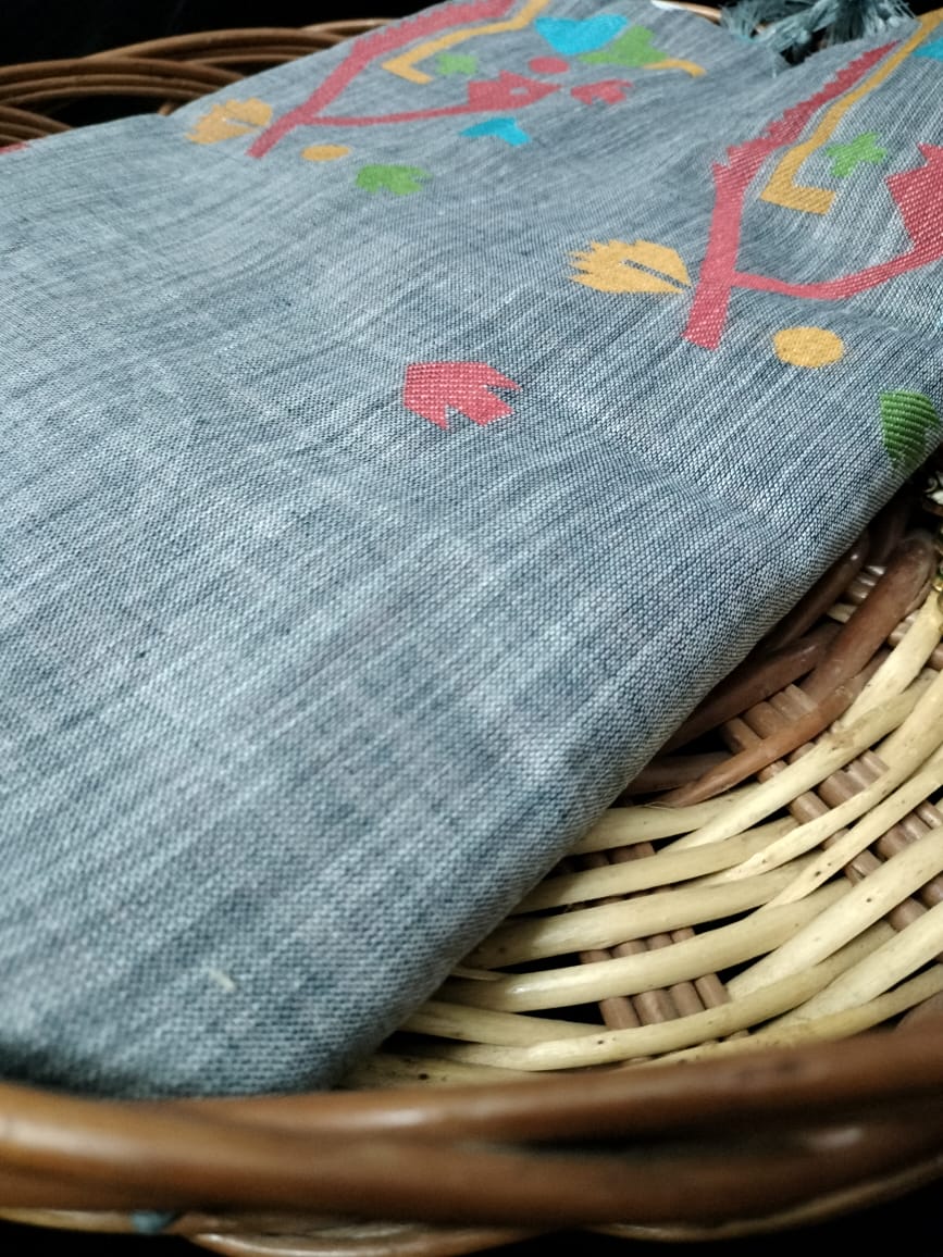 Semi Chanderi Saree