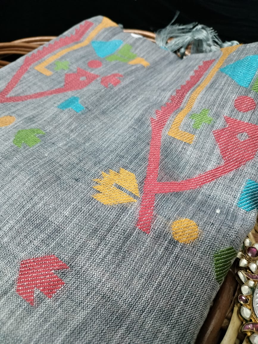 Semi Chanderi Saree