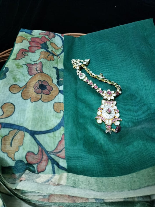 Semi Chanderi silk saree