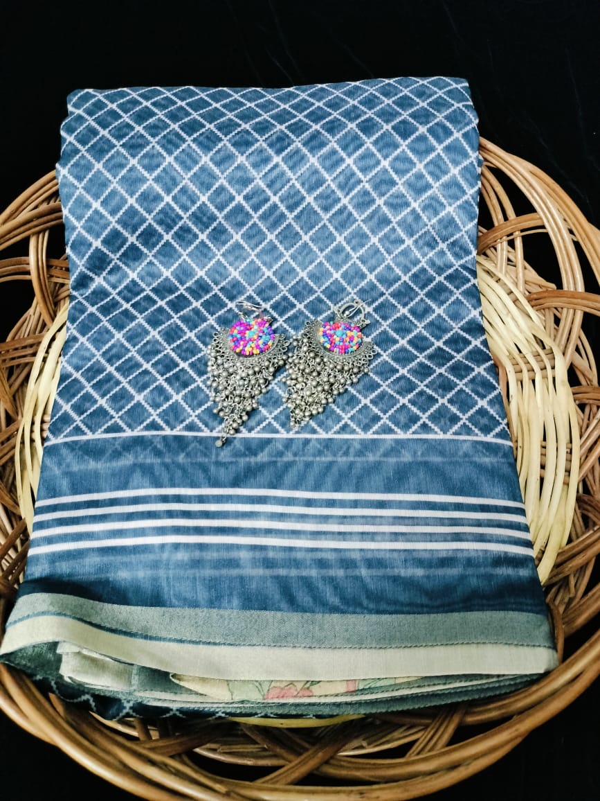 Semi Chanderi Saree