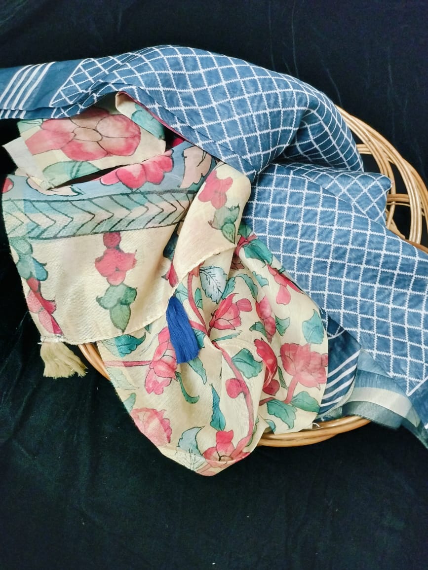 Semi Chanderi Saree