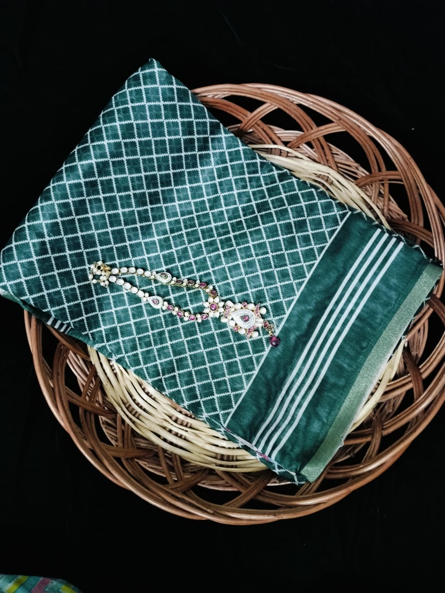 Semi Chanderi Saree