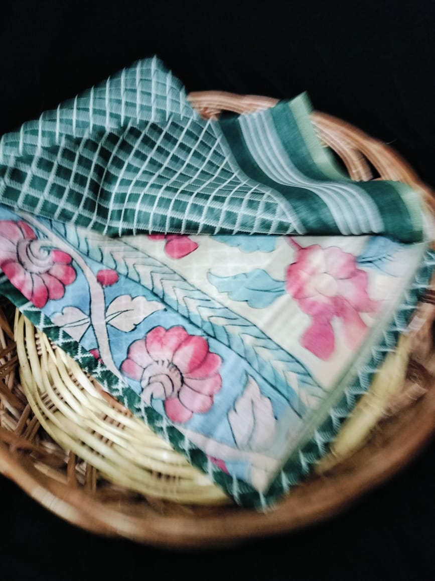 Semi Chanderi Saree