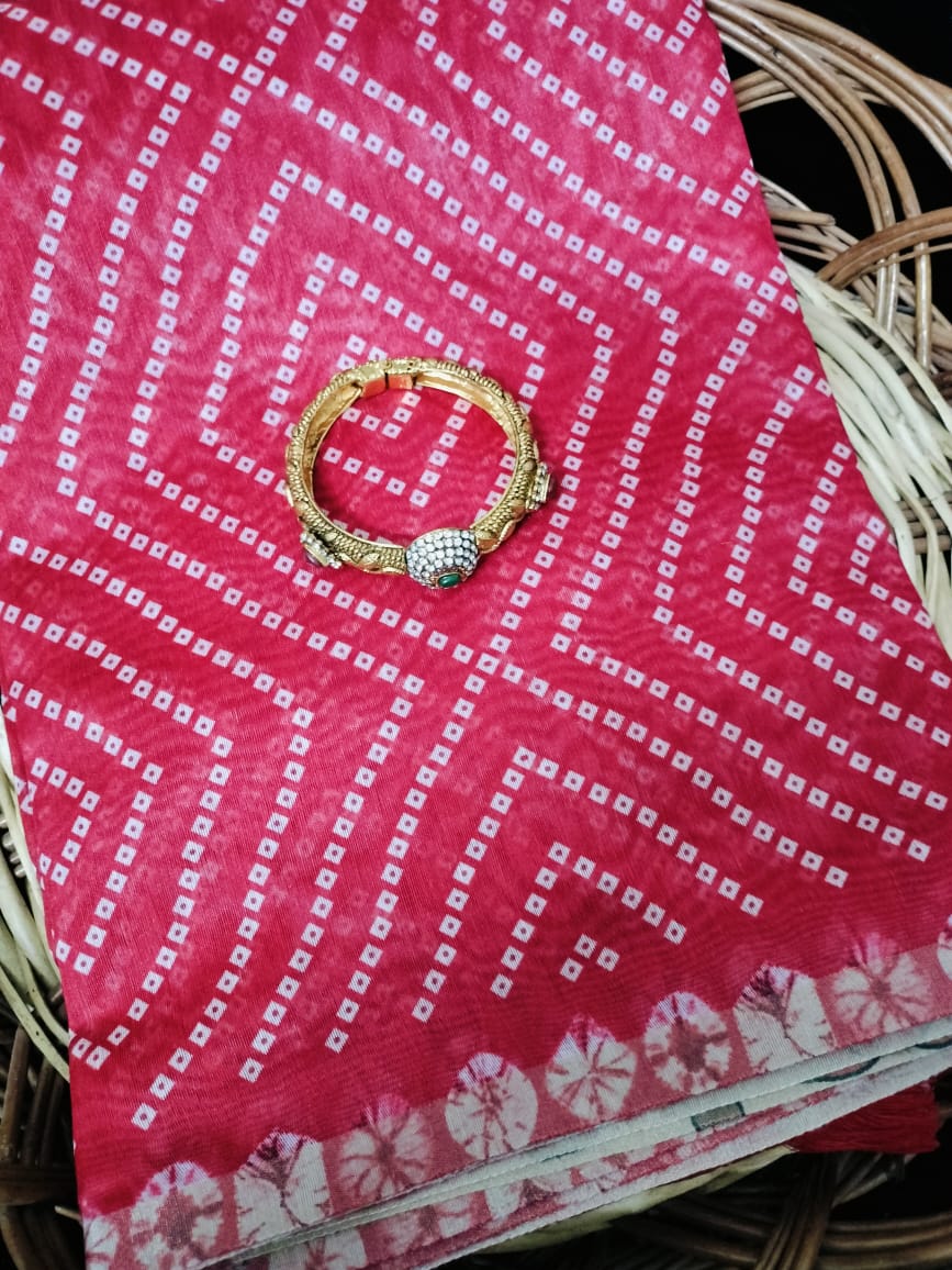 Semi Chanderi Saree