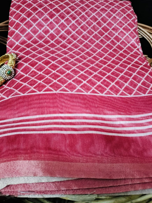 Semi Chanderi Saree