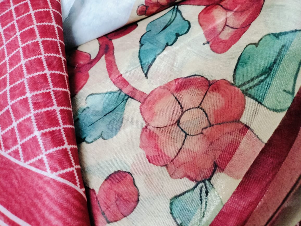 Semi Chanderi Saree