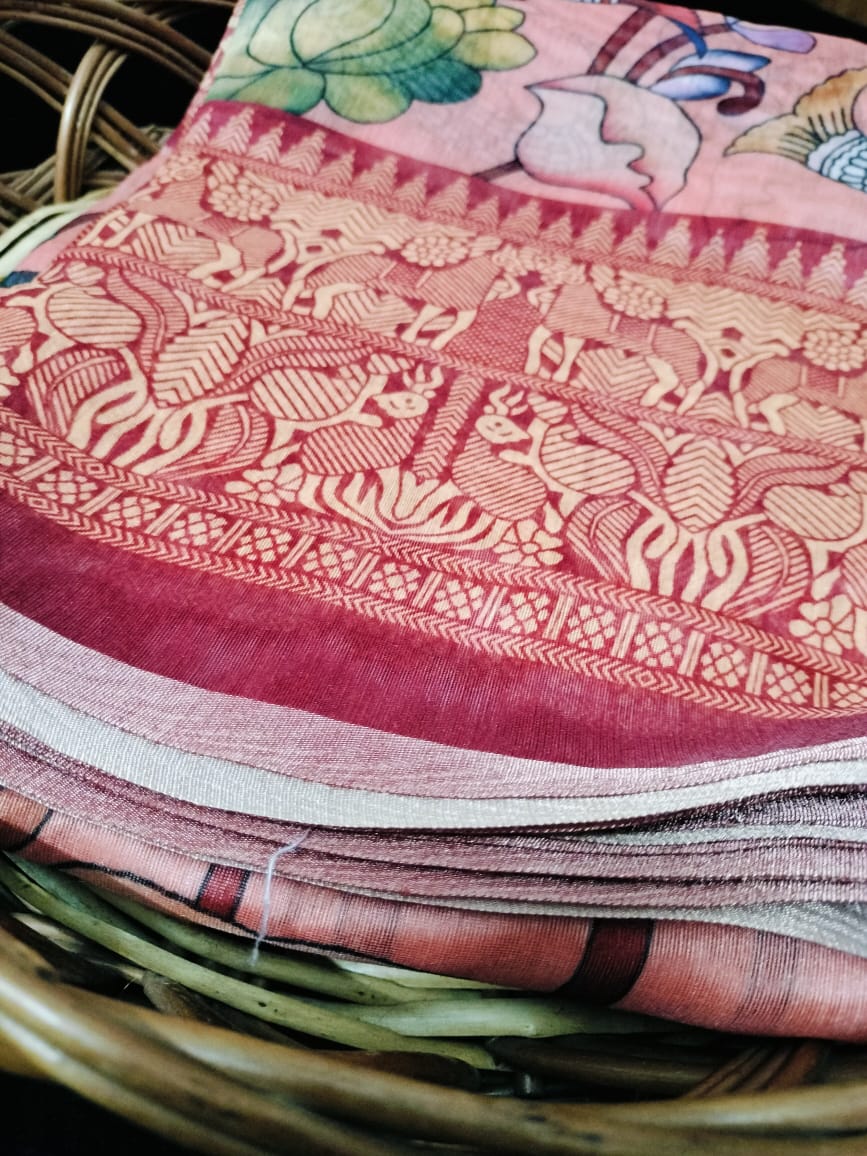 Semi Chanderi Saree