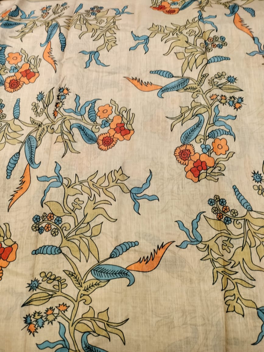 Semi Chanderi saree