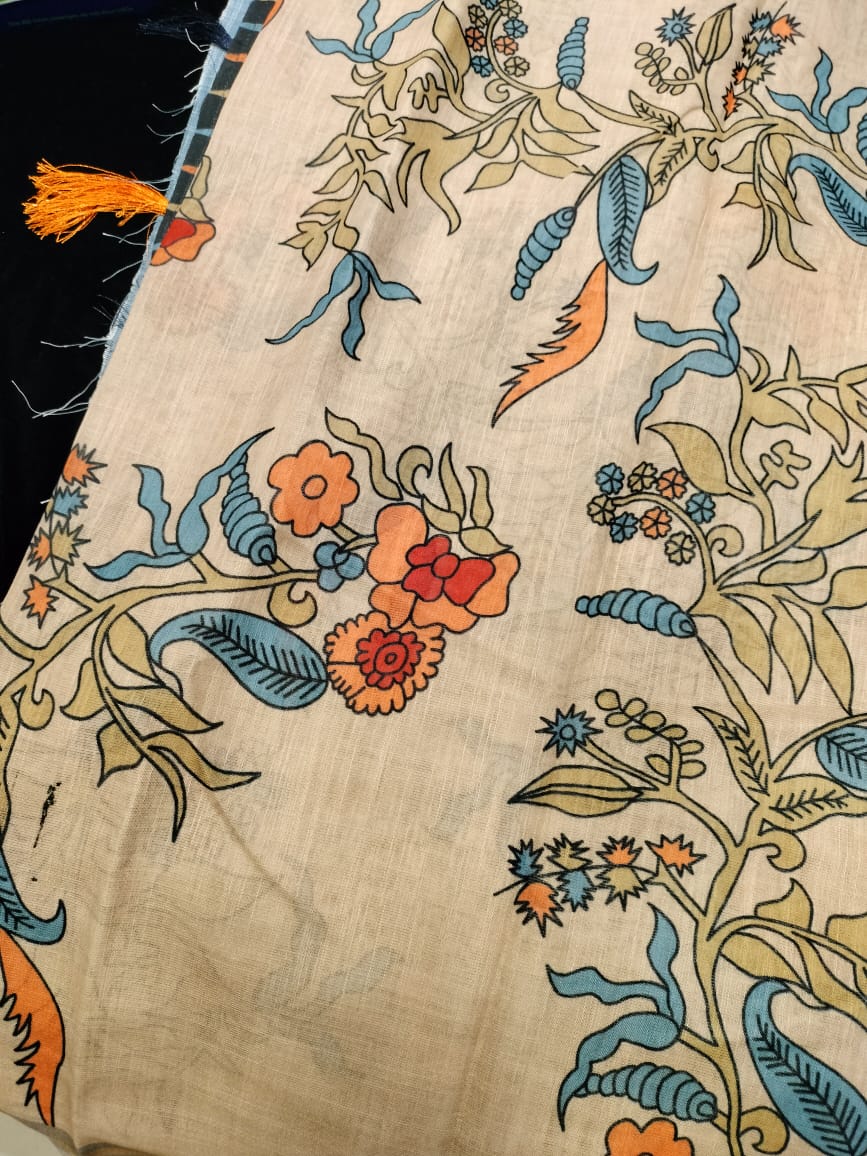 Semi Chanderi Saree