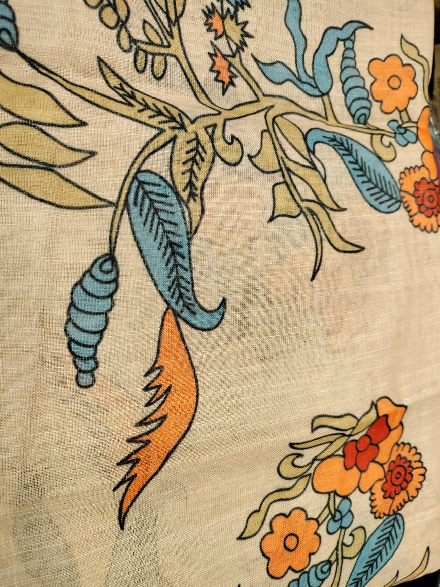 Semi Chanderi saree