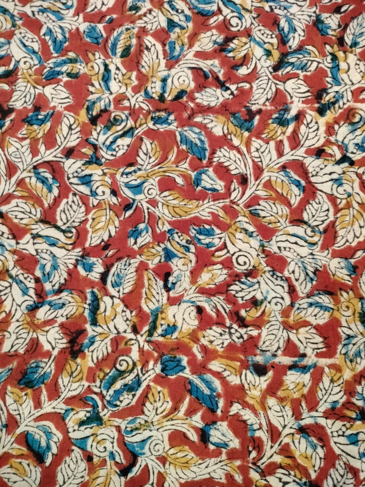 Pure cotton kalamkari Hand Block print saree