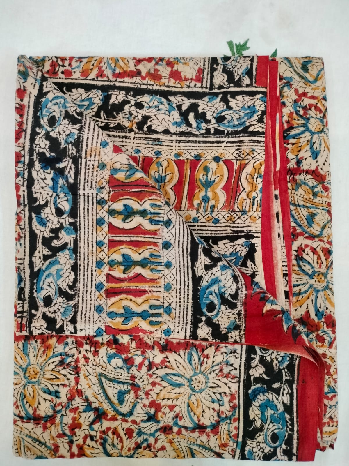 Pure cotton kalamkari Hand Block print saree